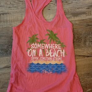 Next Level Apparel Pink Tank Top Women's Size Medium